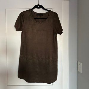 ShopSXC Brown Suede Dress NWT Small